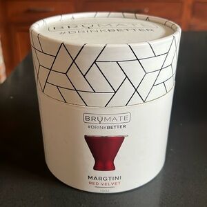 Brumate Margtini in red velvet